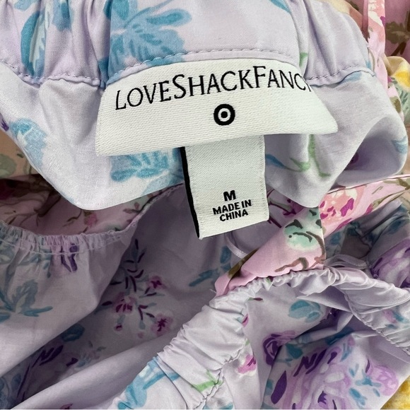 LOVE SHACK FANCY x TARGET Jeanne Dress Womens Medium Floral Tiered Mini N - Picture 4 of 7
